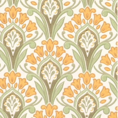 Hyasintti keltainen kukkatapetti Pihlgren ja Ritolalta 68740 image