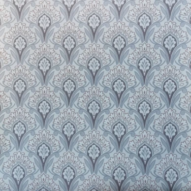 Hyasintti vanhanaikainen harmaa ruskea kukkatapetti paperitapetti Pihlgren ja Ritolalta 70037 image