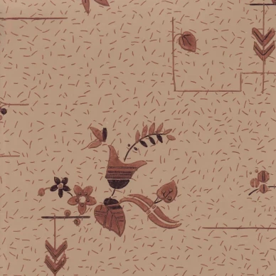 Kaneli ruskea kukkatapetti Pihlgren ja Ritolalta 4038 2 image