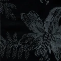 Lilja musta hopea klassinen kukkatapetti Pihlgren ja Ritolalta 69756