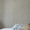 Harmaa kukkatapetti Lukko 69798 Pihlgren ja Ritolalta