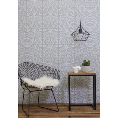 Harmaa paperitapetti Lukko 70003 Pihlgren ja Ritolalta image