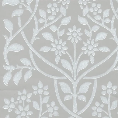 Lukko harmaa kukkatapetti Pihlgren ja Ritolalta 70003 image