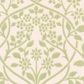 Lukko vihrea valkoinen vanhanaikainen kukkatapetti Pihlgren ja Ritolalta 70061