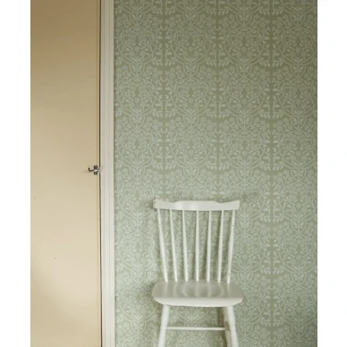 Vaaleanvihrea paperitapetti Lukko kukkakuviolla 70051 Pihlgren ja Ritolalta image