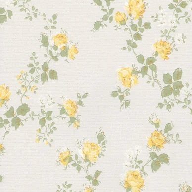 Ruusutarha keltainen ruusutapetti Pihlgren ja Ritolalta 69693 image