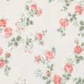 Ruusutarha roosa valkoinen ruusutapetti Pihlgren ja Ritolalta 69691