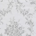 Silkkirokokoo harmaa kukkatapetti Pihlgren ja Ritolalta 67384