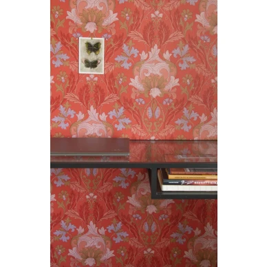Punainen kukkatapetti Williamin Kyonnos 68879 Pihlgren ja Ritolalta image