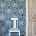Sininen paperitapetti Pihlgren ja Ritolalta Williamin Kyonnos
