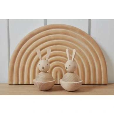 Ceramic Rainbow Tray beige keraaminen sateenkaaritarjotin OYOYlta image