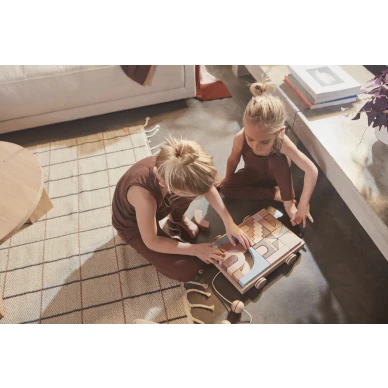 Grid Rug mustabeige matto olohuoneeseen OYOYlta image