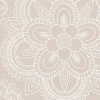 Lumikide harmaa valkoinen retro kukkatapetti Pihlgren ja Ritolalta 69797 image