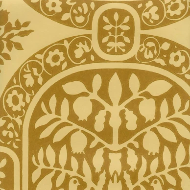 Paratiisi okrankeltainen lintutapetti Pihlgren ja Ritolalta 68623 image