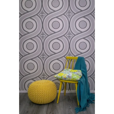 Harmaa retrotapetti Rock n Roll 70044 Pihlgren ja Ritolalta image