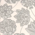Taikayo harmaa valkoinen retrotyylinen kukkatapetti Pihlgren ja Ritolalta 69809