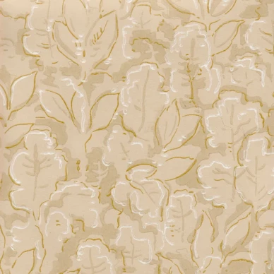 Tammenlehti beige retrotyylinen lehtitapetti Pihlgren ja Ritolalta 69685 image