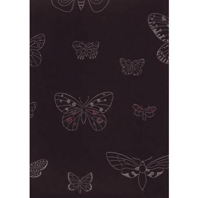 Rut Bryk Apollo musta retrotyylinen perhostapetti Pihlgren ja Ritolalta 64822 image