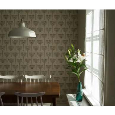 Bertel Gardberg Atrain mustavalkoinen graafinen retrotapetti Pihlgren ja Ritolalta 69758 image