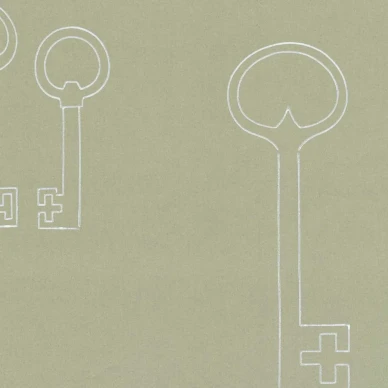 Avaimet vihrea retrotapetti Bertel Gardberg Pihlgren ja Ritola 69790 image