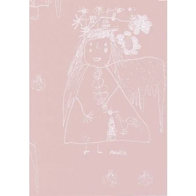 Maaria Wirkkala Enkeli roosa lastentapetti Pihlgren ja Ritolalta 64737 image