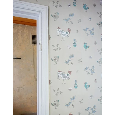 Leikkimielinen lintutapetti Fenix lintu 61131 Pihlgren ja Ritolalta image