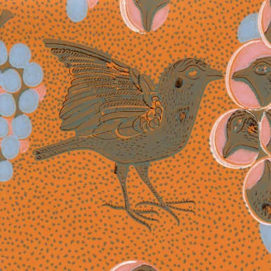 Ken Kiuruista Kaunein oranssi lintutapetti Pihlgren ja Ritolalta 64675 image