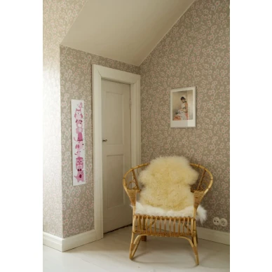 Harmaa paperitapetti kukkakuviolla Kirsikkapuu 69213 Pihlgren ja Ritolalta image