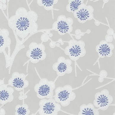 Kirsikkapuu siniharmaa kukkatapetti Pihlgren ja Ritolalta 70083 image