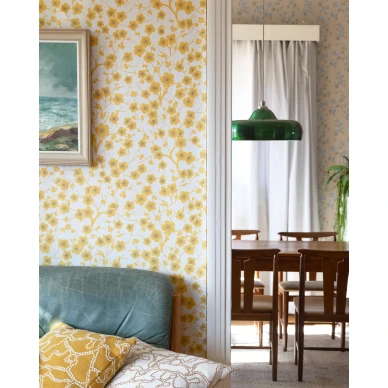 kirsikkapuu tapetti keltainen 70125 image