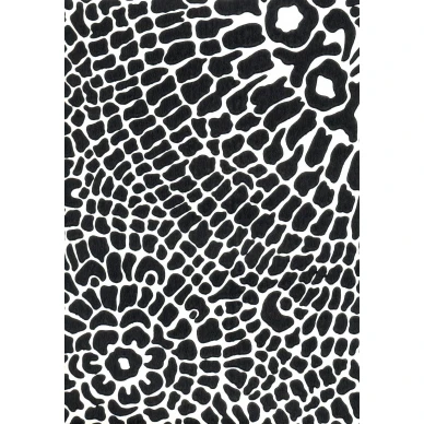 Ritva Kronlundin Pantteri mustavalkoinen graafinen retrotapetti Pihlgren ja Ritolalta 68648 image