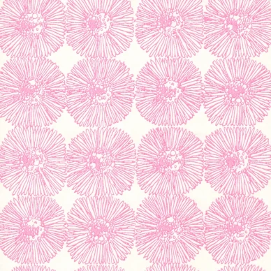 Hahtuva pinkki graafinen kukkatapetti Ritva Kronlund Pihlgren ja Ritola 70011 image