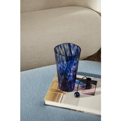 Casca sininen suupuhallettu varikas lasimaljakko Ferm Livingilta image