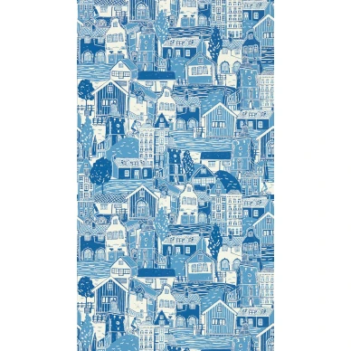 Stockholm sininen kaupunkitapetti Scionilta 112808 koko kuvio image