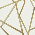 Sumi valkoinen kullankeltainen graafinen tapetti Harlequinilta 110884