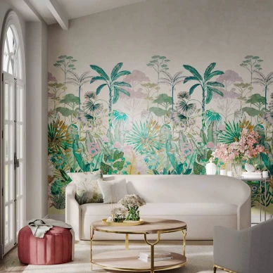 Floreana varikas paneelitapetti olohuoneeseen Harlequinilta 112777 image