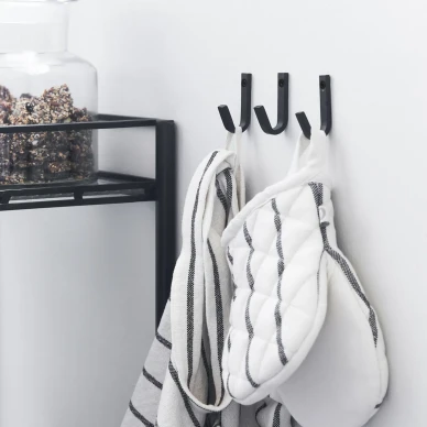 Bath Hook mustat metallikoukut keittioon House Doctorilta 205343000 image