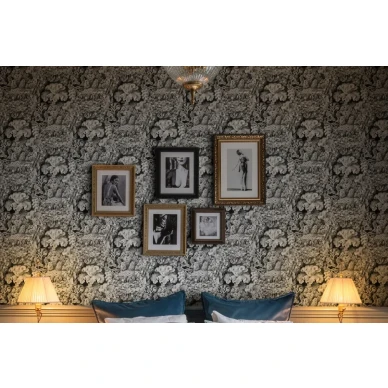 Aquila harmaa korallitapetti makuuhuoneeseen Rebel Wallsilta image