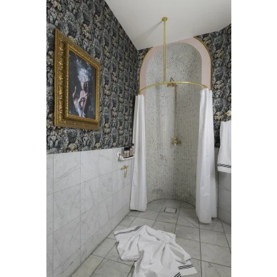 Aqulia harmaa korallitapetti kylpyhuoneeseen Rebel Wallsilta image