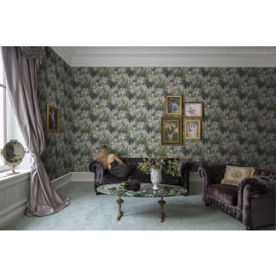 Toledo roosa vihrea talotapetti olohuoneeseen Rebel Wallsilta image