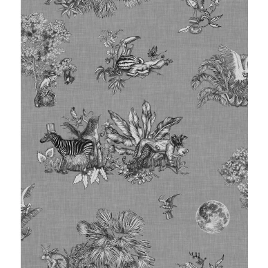 Cork hauska harmaa elaintapetti Rebel Wallsilta image