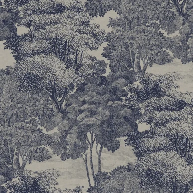 Saint Sebastian harmaasininen puutapetti Rebel Wallsilta image