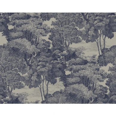 Saint Sebastian moderni tummanharmaa puutapetti Rebel Wallsilta image