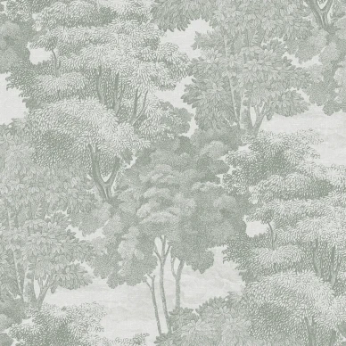 Saint Sebastian moderni vihrea puutapetti Rebel Wallsilta image