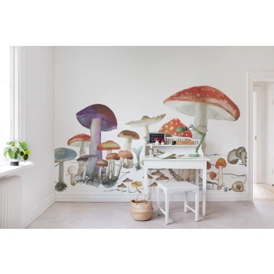 Woods of Wonder hauska muraltapetti sienella lastenhuoneeseen Rebel Wallsilta R14481 image