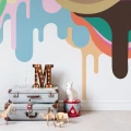 Dripping Ice Cream varikas jaatelotapetti lasten muraltapetti Rebel Wallsilta R14521