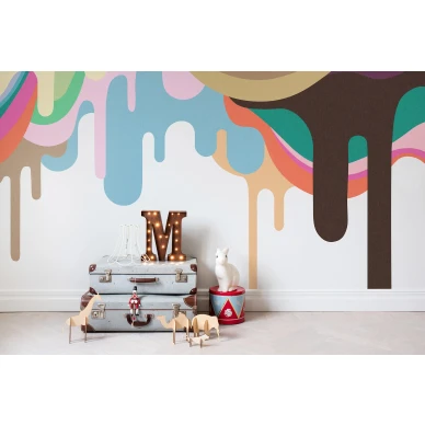 Dripping Ice Cream varikas jaatelotapetti lasten muraltapetti Rebel Wallsilta R14521 image