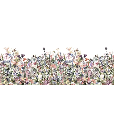 May Meadow pastellinvarinen kukkatapetti koko kuvio Rebel Wallsilta R14532 image