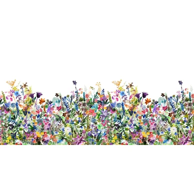 May Meadow varikas kukkaniittytapetti koko kuvio Rebel Wallsilta R14531 image