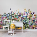 May Meadow varikas kukkaniittytapetti lastenhuoneeseen Rebel Wallsilta R14531